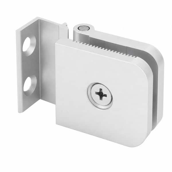 1-Piece Framed Glass Shower Door Hinge in Chrome Fits 1/4 in Framed-Glass Shower Doors for Shower Door Replacement