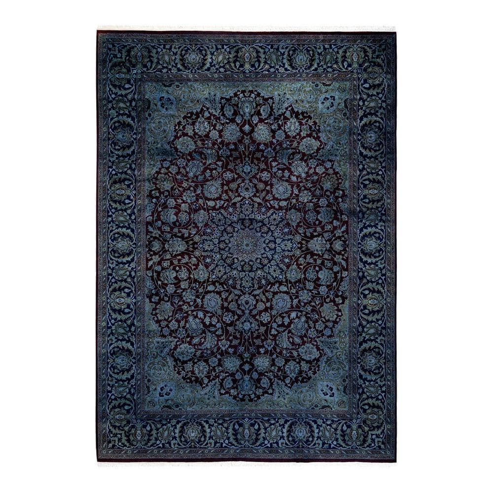 Blue 6 ft. 3 in. x 9 ft. 0 in.Fine Vibrance Hand-Knotted Area Rug price history on PriceWatchPro
