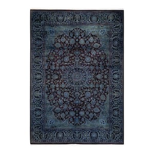 Blue 6 ft. 3 in. x 9 ft. 0 in.Fine Vibrance One-of-a-Kind Hand-Knotted Area Rug