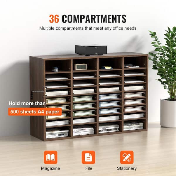 巻物棚　英語　MPS SKYSHALO Literature Organizers 36 Compartments Adjustable