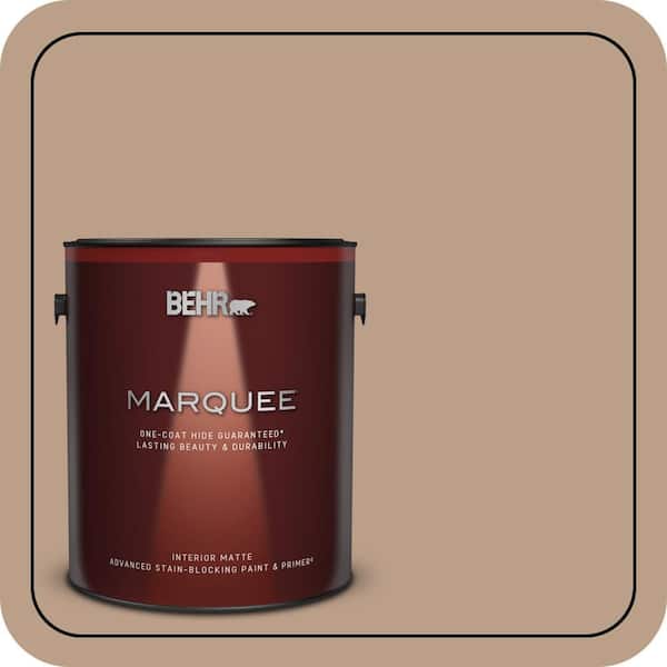 BEHR MARQUEE 1 gal. #N240-4 Sierra One-Coat Hide Matte Interior Paint & Primer