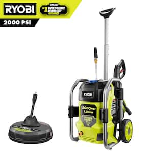 2000 PSI 1.2 GPM Cold Water Electric Pressure Washer with Surface Cleaner