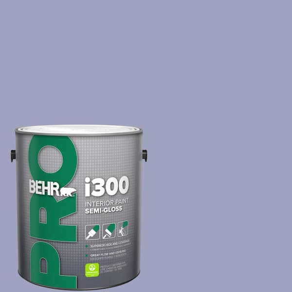 BEHR PRO 1 gal. #630D-4 Ruffled Iris Semi-Gloss Interior Paint