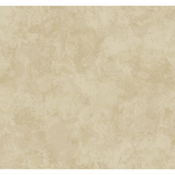 Seabrook Designs 60.75 sq. ft. Metallic Hazelnut Belmont Faux Plaster Unpasted Paper Wallpaper Roll