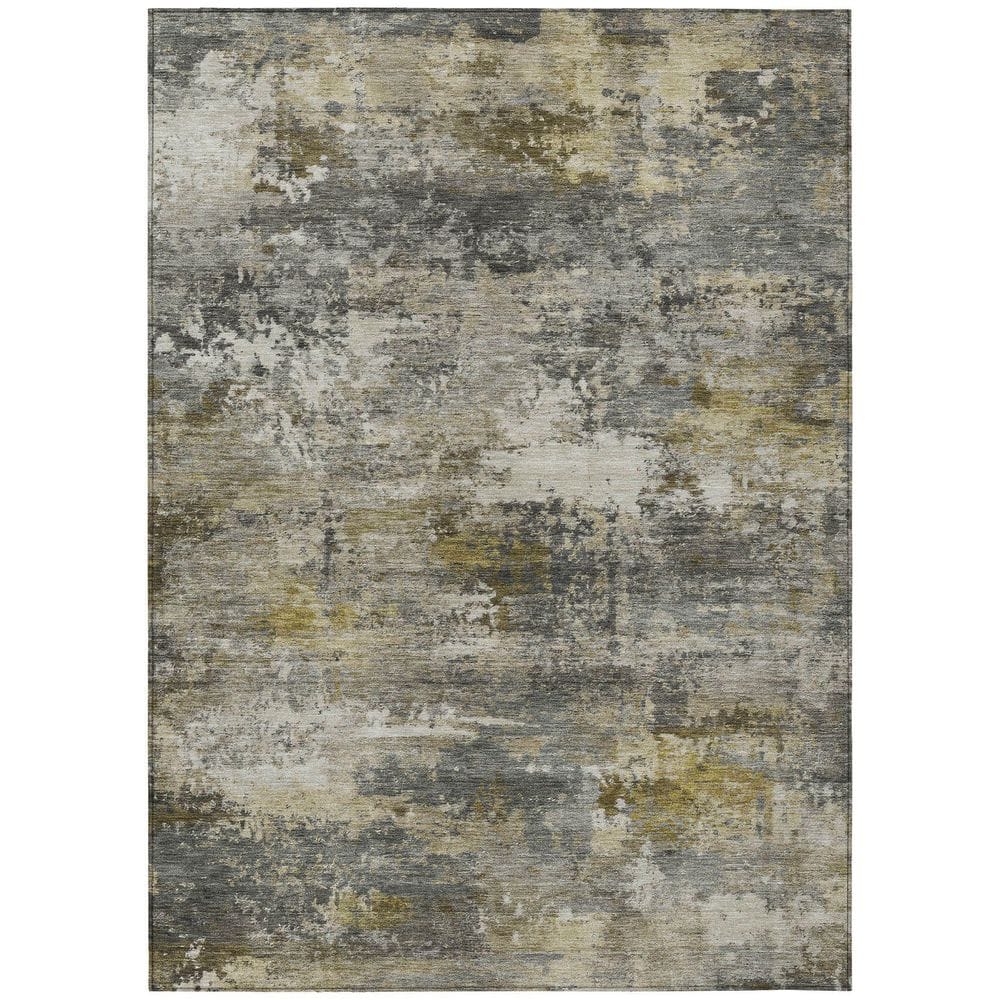 Chantille Machine Washable Indoor/Outdoor Abstract ACN2368 Pewter 5 ft. x 7 ft. 6 in. Area Rug price history on PriceWatchPro