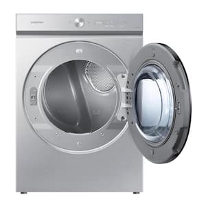 Bespoke 7.6 cu. ft. Ultra-Capacity Vented Gas Dryer in Silver Steel with Super Speed Dry and AI Smart Dial