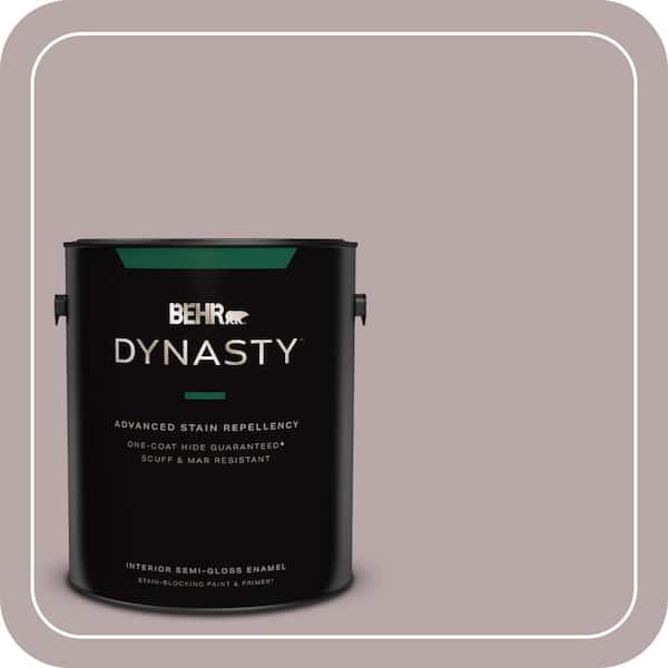 BEHR DYNASTY 1 gal. #MQ1-36 Object Of Desire One-Coat Hide Semi-Gloss Enamel Interior Stain-Blocking Paint & Primer