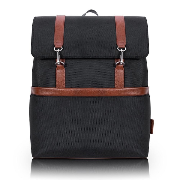 Element, 17 in. 2-Tone, Flap-Over, Laptop and Tablet Backpack, Black (78475)