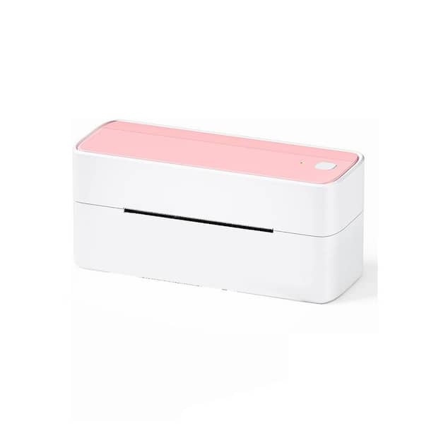 Yichuhaoxi Thermal Label Printer, 241BT 4X6 Wireless Shipping Label Printer for Small Business, Pink Label Printer