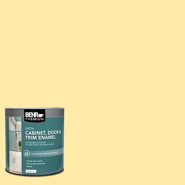 BEHR PREMIUM 1 qt. #AE-21 Harbor Lights Satin Enamel Interior/Exterior Cabinet, Door & Trim Paint