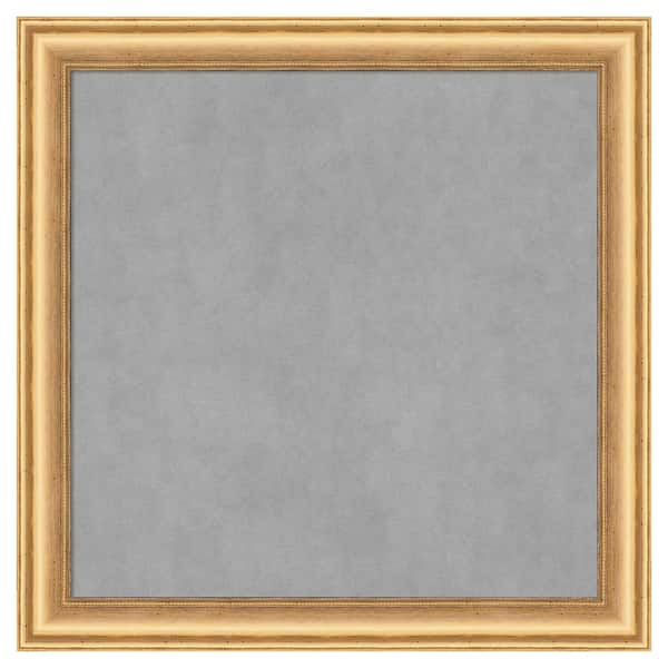 Amanti Art Salon Scoop Gold 14 in. x 14 in Framed Magnetic Board
