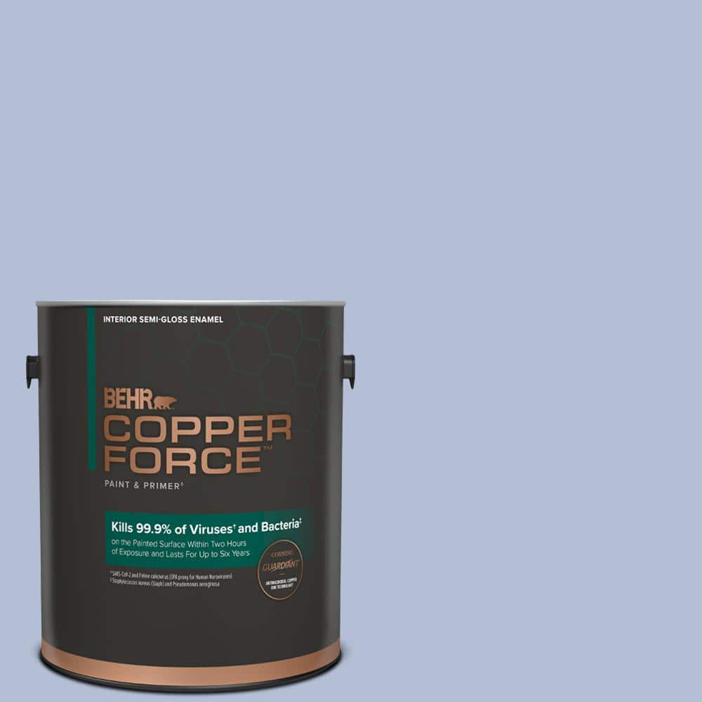 COPPER FORCE 1 gal. #MQ5-45 Movie Magic Semi-Gloss Enamel Virucidal and  Antibacterial Interior Paint & Primer 319001 - The Home Depot