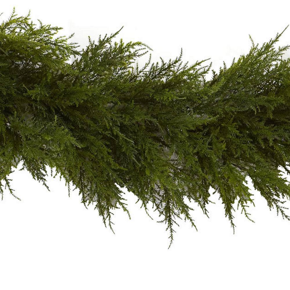 Nearly Natural 60" Green Cedar Artificial Christmas Garland
