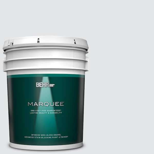 BEHR MARQUEE 5 gal. #MQ3-31 Dutch White One-Coat Hide Semi-Gloss Enamel Interior Paint & Primer