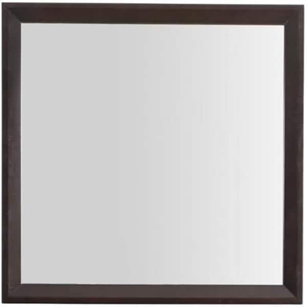 HOME IMPORTS EMPORIUM Black 38.5 in. W x 3.5 in. H Rectangle Framed Mirror