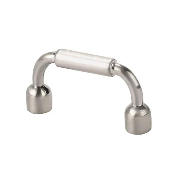 TOPEX Italian Designs Collection 1.25 in. Center-to-Center Satin Nickel Finger Cabinet Pull