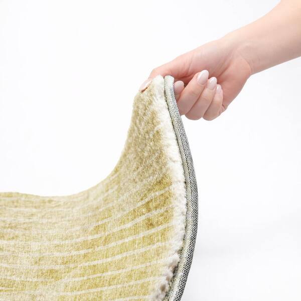 Dream Shag Premium Machine Washable Abstract ADS723 Gold 2 ft. x 3 ft. Accent Rug