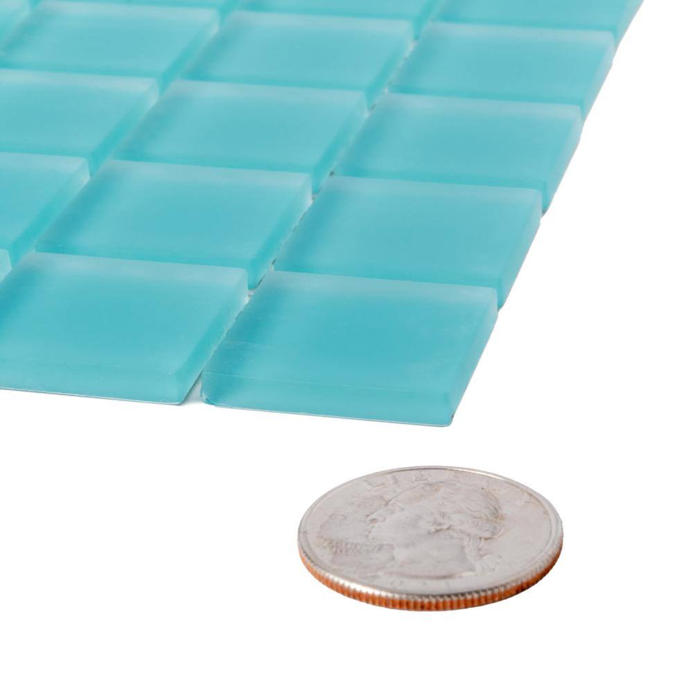 Aqua 4x4 Matte Glass Mosaic Tile for Kitchen and Bathroom