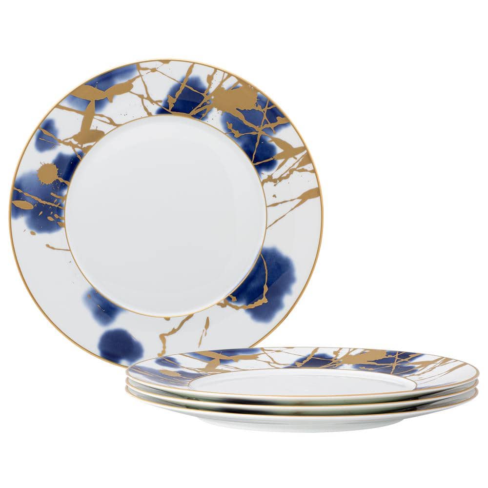 Noritake Jubilant Days Gold 11 in. (Gold) Porcelain Dinner Plates, (Set of 4) 1667406D The