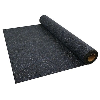 4 ft. x 50 ft. x 0.08 in. Recycled Rubber Underlayment for All Flooring