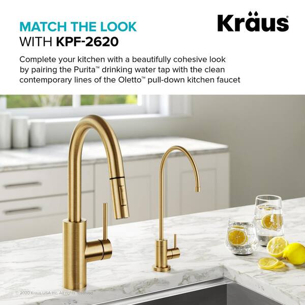 Kraus FF-100BB Purita 100% Lead-Free Kitchen Water Filter Faucet Brushed Bronze 