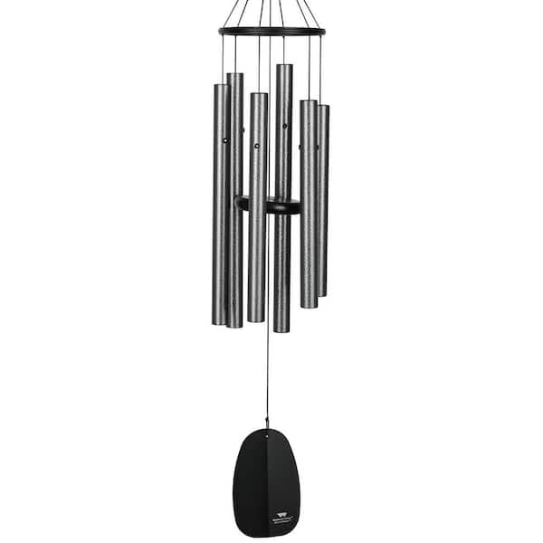 WOODSTOCK CHIMES Signature Collection, Bells of Paradise, 32 in. Silver Wind Chime