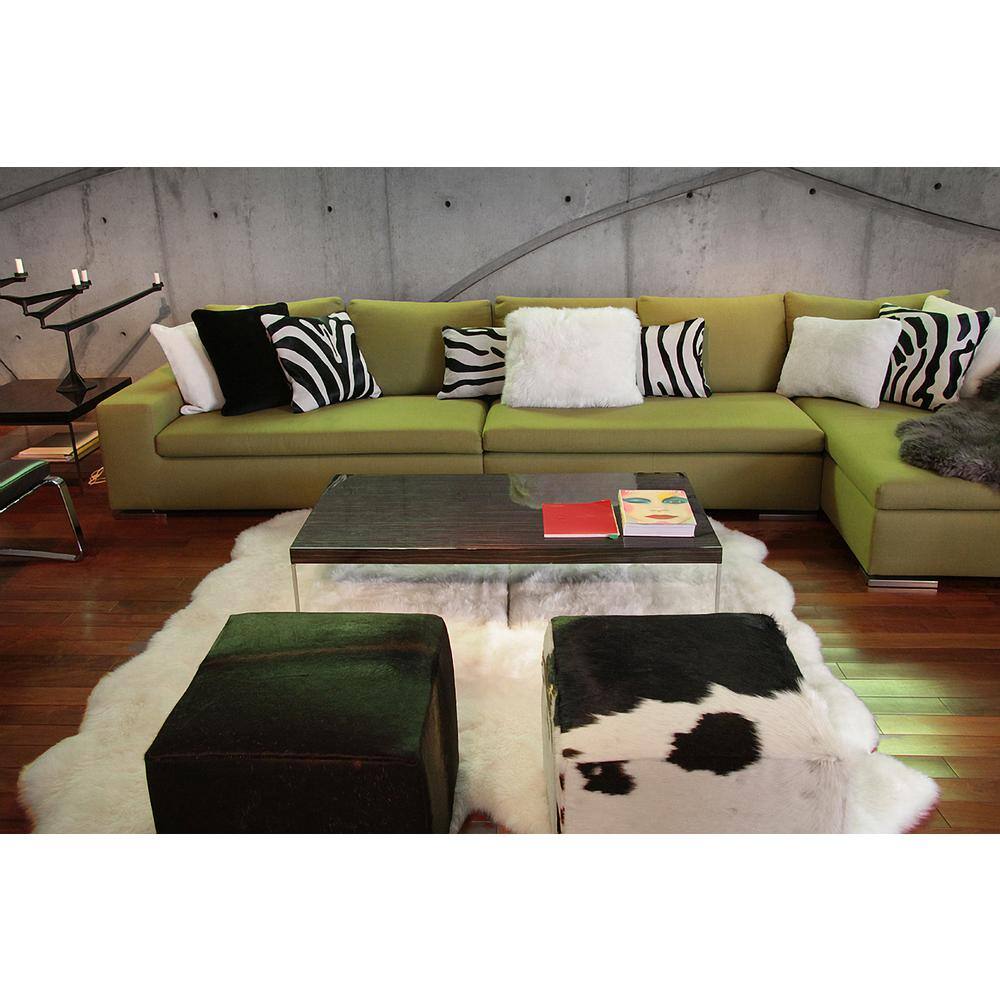 Luxurious Handmade New Zealand Sheepskin Fur Rug 7x6