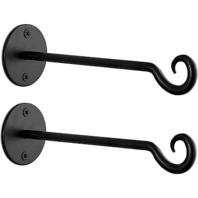 Malleable Iron Bracket Garden Pots Can Hold Rope on stairs Black or Galv