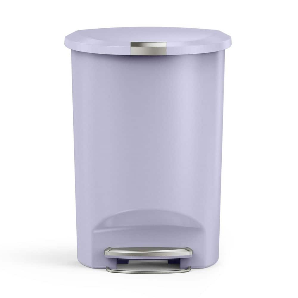 13 Gal. / 50 Liter Semi-Round Step Kitchen Trash Can, Lilac Plastic with Soft-Close Locking Lid price history on PriceWatchPro