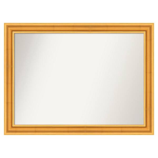 Sierra Gold 43.5 in. x 32.5 in. Non-Beveled Modern Rectangle Wood Framed Bathroom Wall Mirror