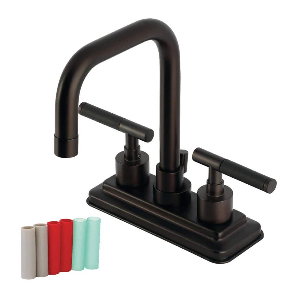 Kaiser 4 in. Centerset 2-Handle Bathroom Faucet with Pop-Up in Oil Rubbed Bronze price history on PriceWatchPro