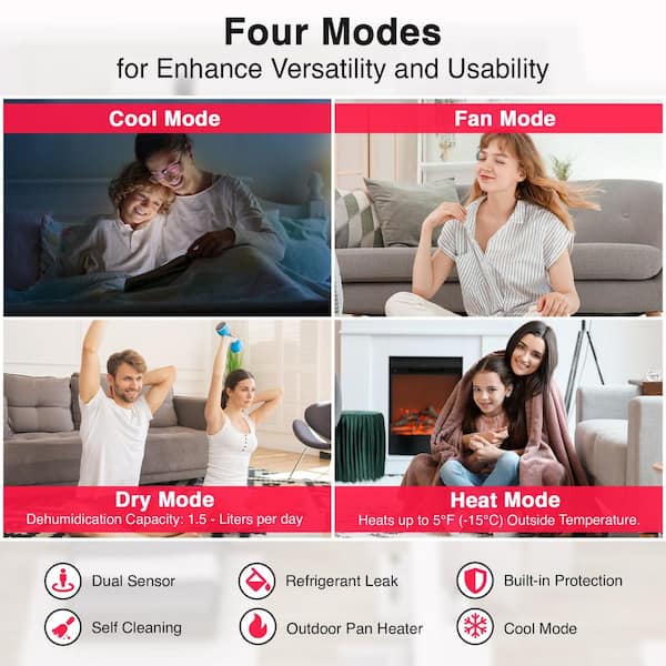 DuctlessAire - 21 SEER 24,000 BTU Wi-Fi Ductless Mini Split Air Conditioner and Heat Pump Variable Speed Inverter - 220V/60Hz