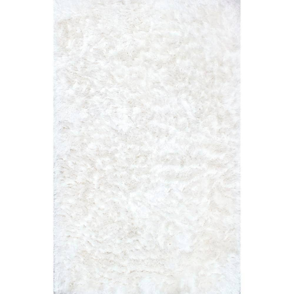 Home Dynamix Rugs Ev Royal Shag Pearl 277-105 Solid White