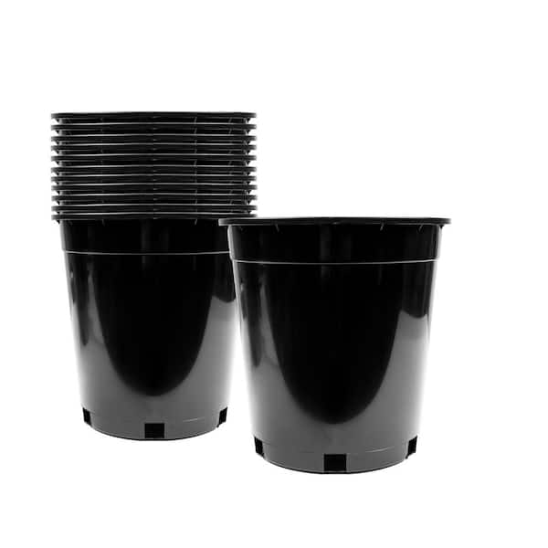 Viagrow 2 gal. Plastic Nursery Pots (7.57 Liters) 10-Pack