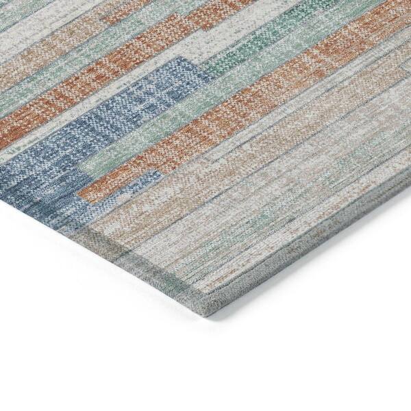 Chantille Machine Washable Indoor/Outdoor Abstract ACN2000 Linen 10 ft. x 14 ft. Area Rug