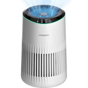 225 sq. ft. HEPA Air Purifiers for Home with Fragrance Sponge, Sleep Mode and Blue Ambient Light in White