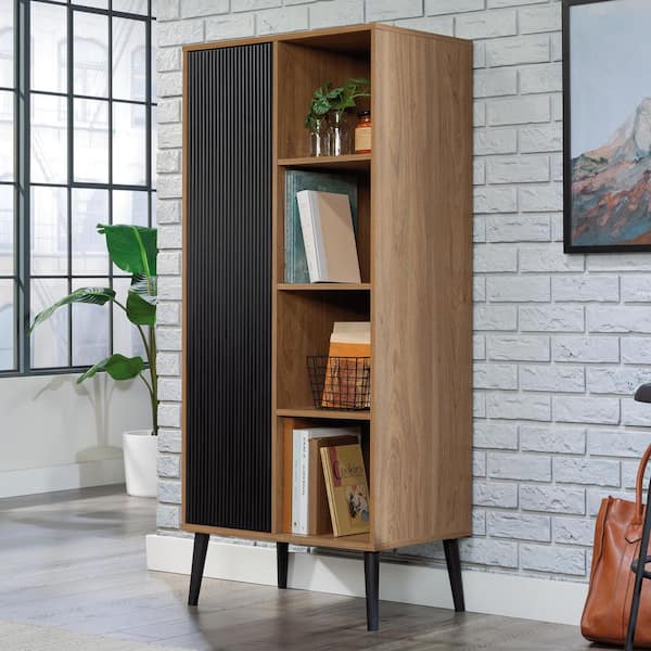 Ambleside Serene Walnut Engineered Wood Rectangular 58 in. Storage Cabinet with Adjustable Shelf
