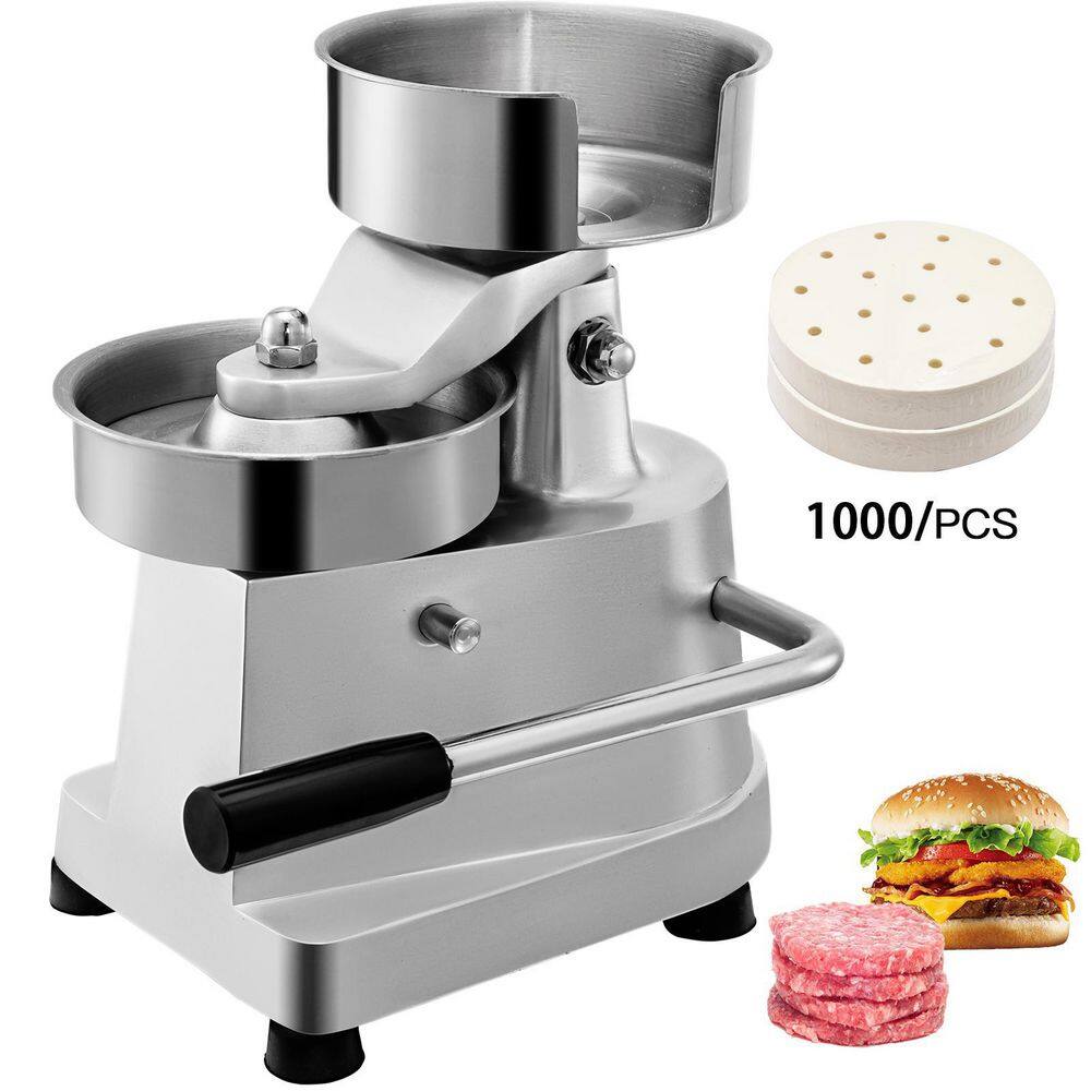 VEVOR Commercial Hamburger Patty Maker 5 in. Stainless Steel Hamburger ...