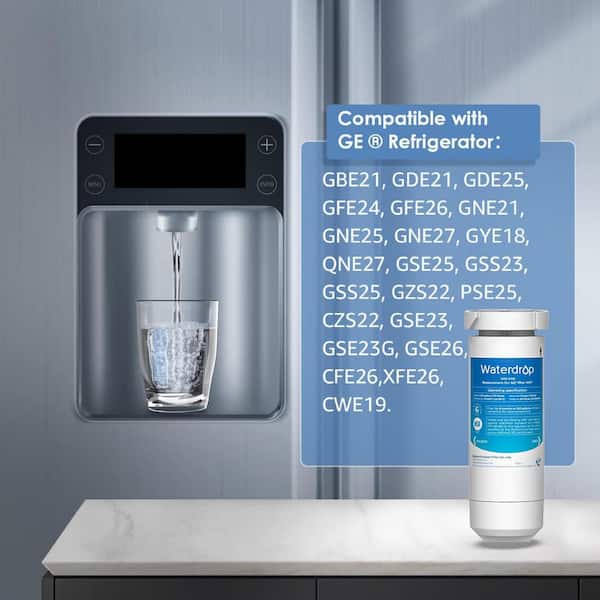 WD-XWF Refrigerator Water Filter, Replacement for GE XWF (WR17X30702) NSF 42 Certified, 3 Filters (Package may vary)