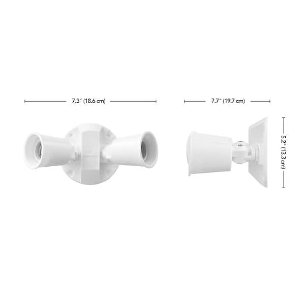 Defiant PAR White Switch Activated Wired Outdoor 2-Head