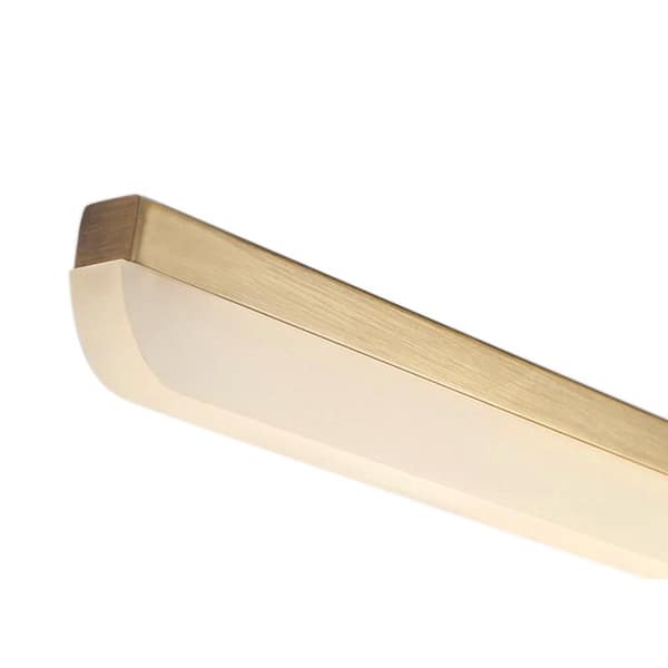 Nimbus 23.7 in. 1-Light 14-Watt Brushed Brass Gold LED Bathroom Vanity Light Bar Wall Sconce Selectable CCT Wall Light