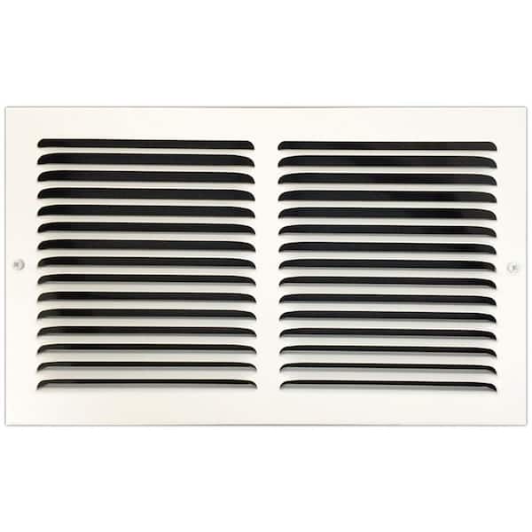 SPEEDI-GRILLE 14 in. x 8 in. Base Board Return Air Vent Grille with Fixed Blades, White