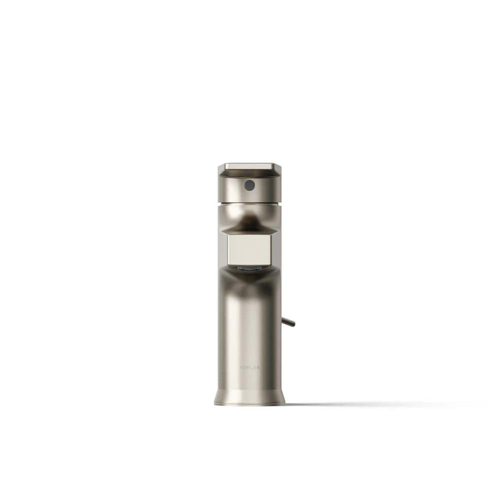 Taut Transitional Single-Handle Low-Arc Faucet in Vibrant Brushed Nickel