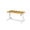 46 in. Adjustable Height Work Table in White