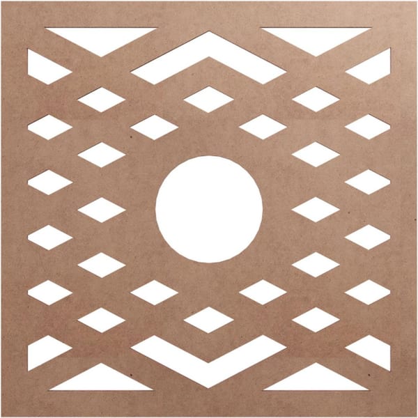 Ekena Millwork 22 in. x 5.75 in. x 0.375 in. Wood Medallion Moulding