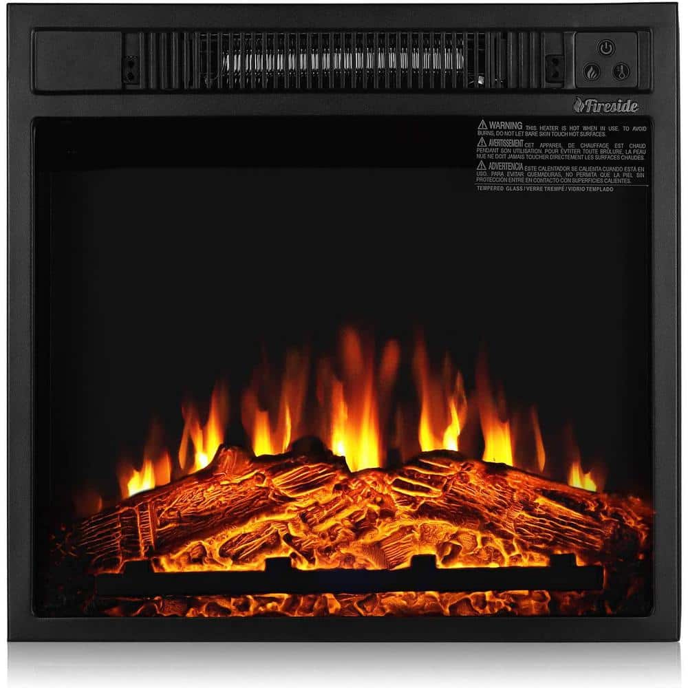 TURBRO Fireside 18 in. Ventless Realistic Flames Electric Fireplace