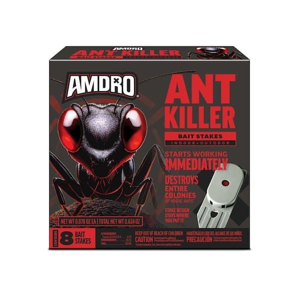 AMDRO Indoor/Outdoor Ant Killer Bait Stakes (8-Count)