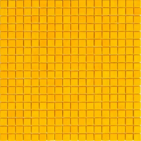 Apollo Tile Skosh 4" x 6" Glossy Honey Orange Glass Mosaic Uniform square Wall and Floor Sample Tile (0.13 sq. ft./Piece) (1-Pack)