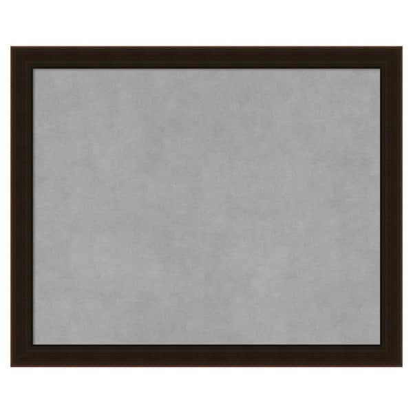Amanti Art Espresso Brown 22 in. x 18 in. Framed Magnetic Board