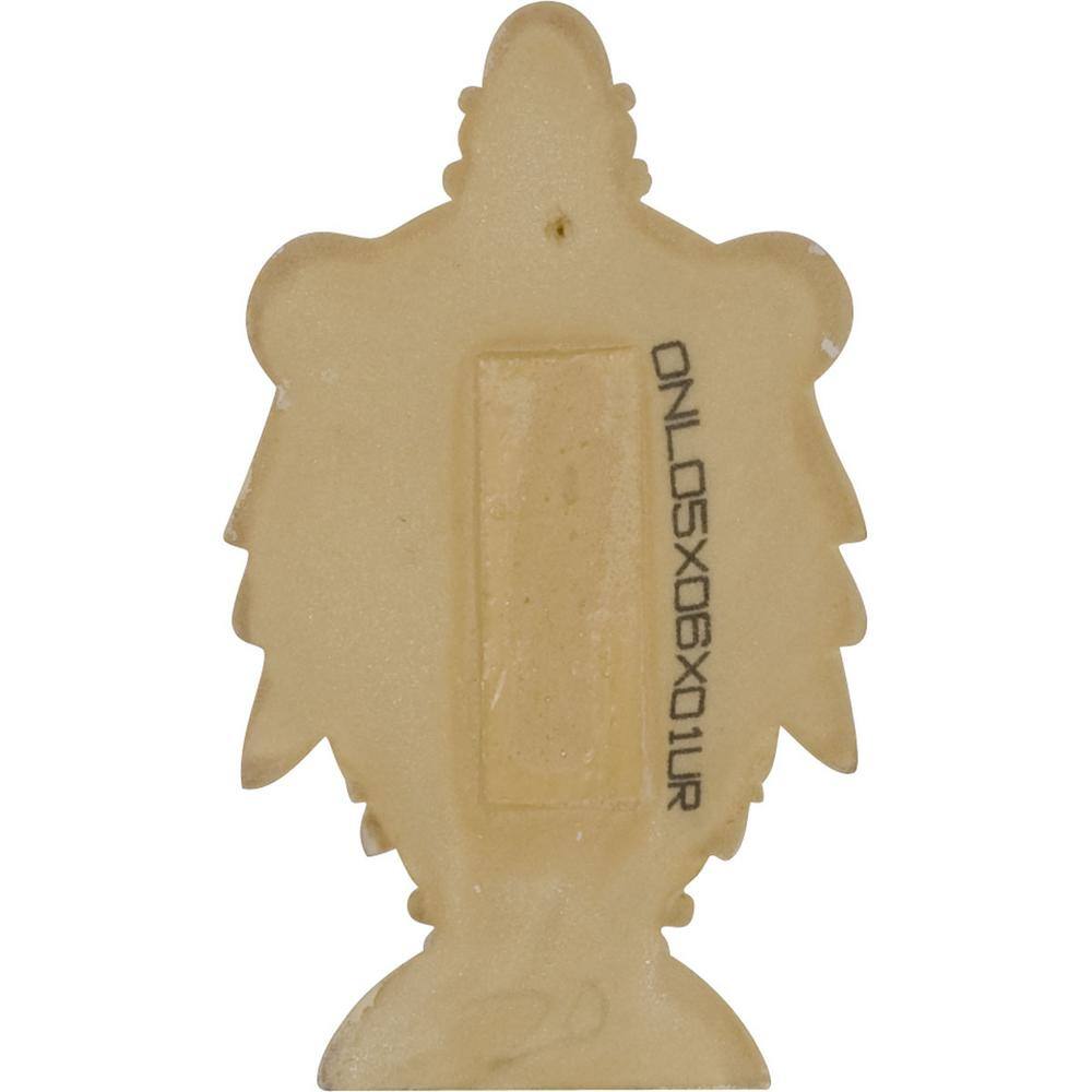 Gray Polyurethane Beaded Scroll Wall Applique